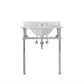 EMBASSY 30"W x 34"H  Single Washstand , P-Trap, Countertop with Sink, and F2-0009 Faucet included, in Chrome Finish