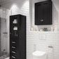 Madison Collection Wall Cabinet In Espresso