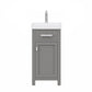 MIA 17.3"W x 34.4"H Cashmere Gray Vanity