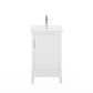 ELSA 20.5"W x 34"H Pure White Integrated Ceramic Sink Vanity