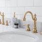 EMBASSY 60"W x 34"H  Double Washstand , P-Trap, Countertop with Sink, and F2-0012 Faucet included, in Satin Gold Finish