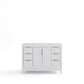 ELIZABETH 48"W x 34.25"H Pure White Single-Sink Vanity with Carrara White Marble Countertop