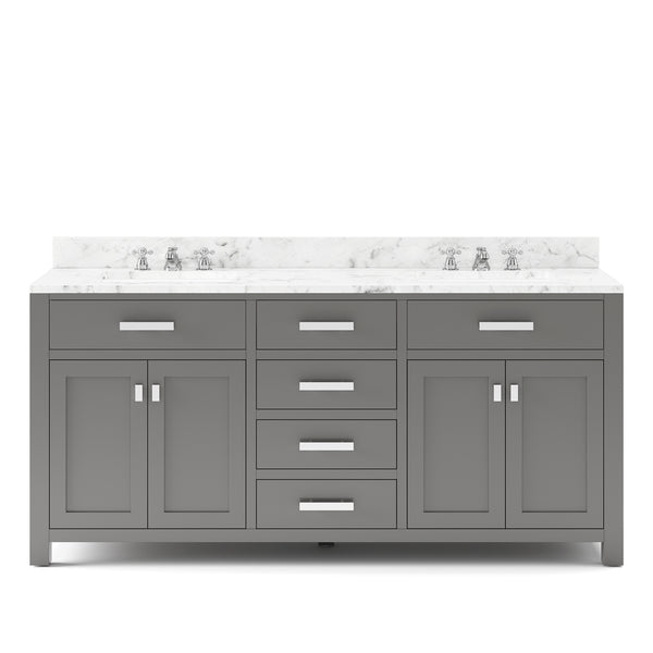 MADISON 72W x 34H Cashmere Gray Double-Sink Vanity