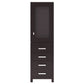 Madison Collection Linen Cabinet In Espresso