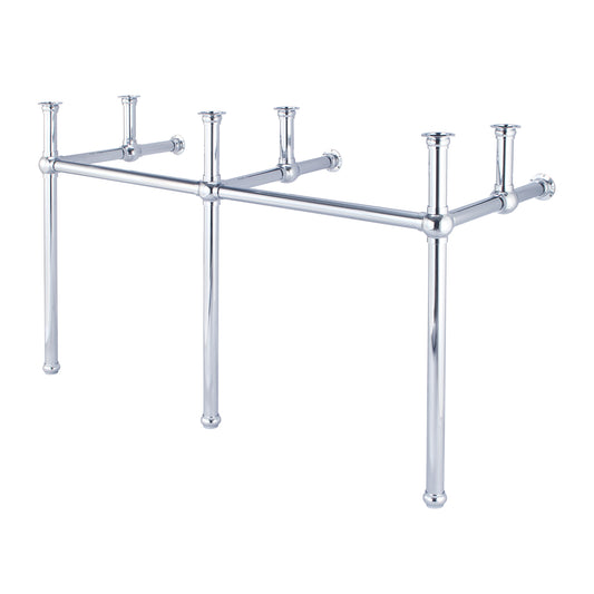 EMBASSY 60"W x 34"H  Double Washstand and P-Trap included, in Chrome Finish