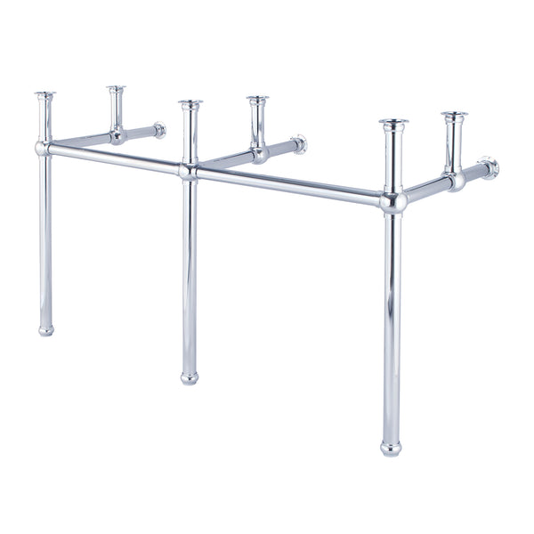 EMBASSY 60W x 34H  Double Washstand and P-Trap included, in Chrome Finish