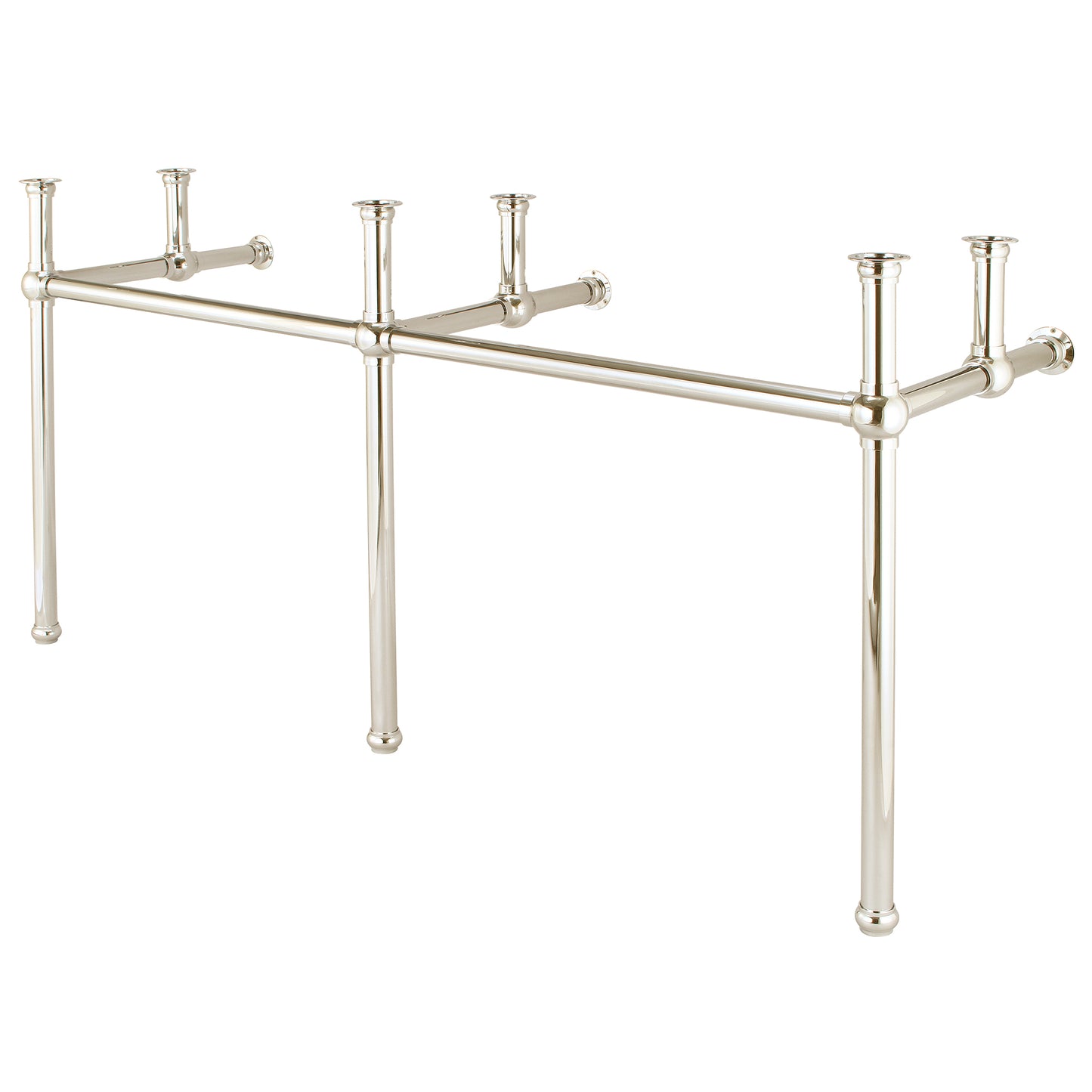 EMBASSY 72"W x 34"H  Double Washstand and P-Trap included, in Polished Nickel Finish