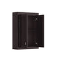 Madison Collection Wall Cabinet In Espresso