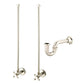 EMPIRE 30"W x 33"H  Single Washstand and P-Trap included, in Polished Nickel Finish