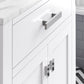 MADISON 30"W x 34"H Pure White Single-Sink Vanity + Faucets & Mirror