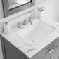 MADISON 30"W x 34"H Cashmere Gray Single-Sink Vanity + Faucets