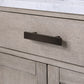 CHESTNUT 30"W x 34.2"H Gray Oak Single-Sink Vanity with Carrara White Marble Countertop + Mirror