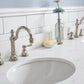 PALACE 60"W x 34"H Pure White Vanity with Carrara Quartz Countertop + Faucets (F2-0012), Polished Nickel Finish Hardware