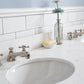 PALACE 60"W x 34"H Pure White Vanity with Carrara Quartz Countertop + Faucets (F2-0009), Polished Nickel Finish Hardware