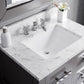 MADALYN 30"W x 34"H Cashmere Gray Single-Sink Vanity + Faucets & Mirror