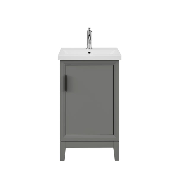 ELSA 20.5W x 34H Cashmere Gray Integrated Ceramic Sink Vanity