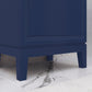 ELSA 20.5"W x 34"H Monarch Blue Integrated Ceramic Sink Vanity + Modern Single Faucet