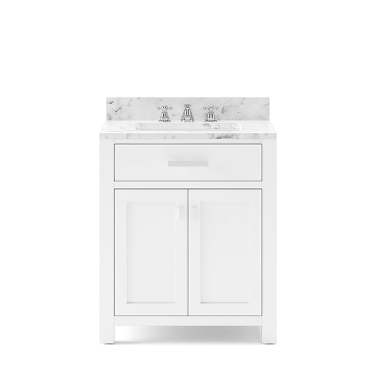 MADISON 30"W x 34"H Pure White Single-Sink Vanity