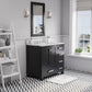 MADISON 36"W x 34"H Espresso Single-Sink Vanity + Faucets