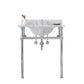 EMBASSY 30"W x 34"H  Single Washstand , P-Trap, Countertop with Sink, and F2-0013 Faucet included, in Chrome Finish