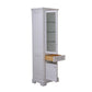 Derby Collection Linen Cabinet In White