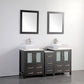 60 Inch Double Sink Bathroom Vanity in Espresso with Marble Countertop - Vanity Art VA3124-60E