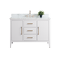 48 Inch Single Sink Bathroom Vanity in White with Marble Countertop - Vanity Art VA9048-W