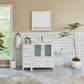 42 Inch Single Sink Bathroom Vanity in White with Ceramic Countertop - Vanity Art VA3030-42W