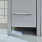 72 Inch Double Sink Bathroom Vanity in Gray with Ceramic Countertop - Vanity Art VA3030-72G