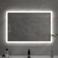 Rectangular 36 Inch x 27.5 Inch LED Bathroom Mirror with Touch Sensor - Vanity Art VA3D-36