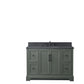 48 Inch Single Sink Bathroom Vanity in Vintage Green with Marble Countertop & Backsplash - Vanity Art VA5048-VG