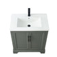 30 Inch Single Sink Bathroom Vanity in Vintage Green with Ceramic Sink and Countertop - Vanity Art VA5030-VG