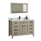 Legion Furniture WV2248-O 48" Light Oak Finish Sink Vanity Cabinet with Carrara White Top