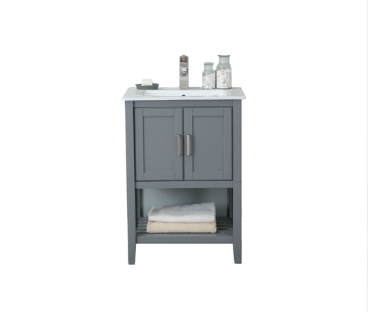 Legion Furniture WLF6023-JK 24" KD Westchester Gray Sink Vanity