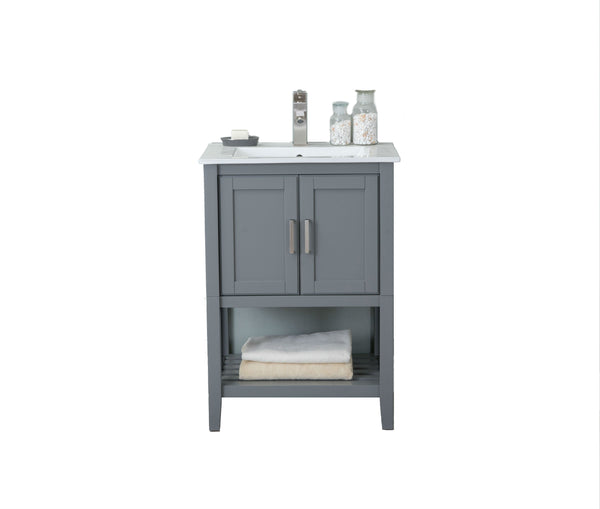 Legion Furniture WLF6023-JK 24 KD Westchester Gray Sink Vanity