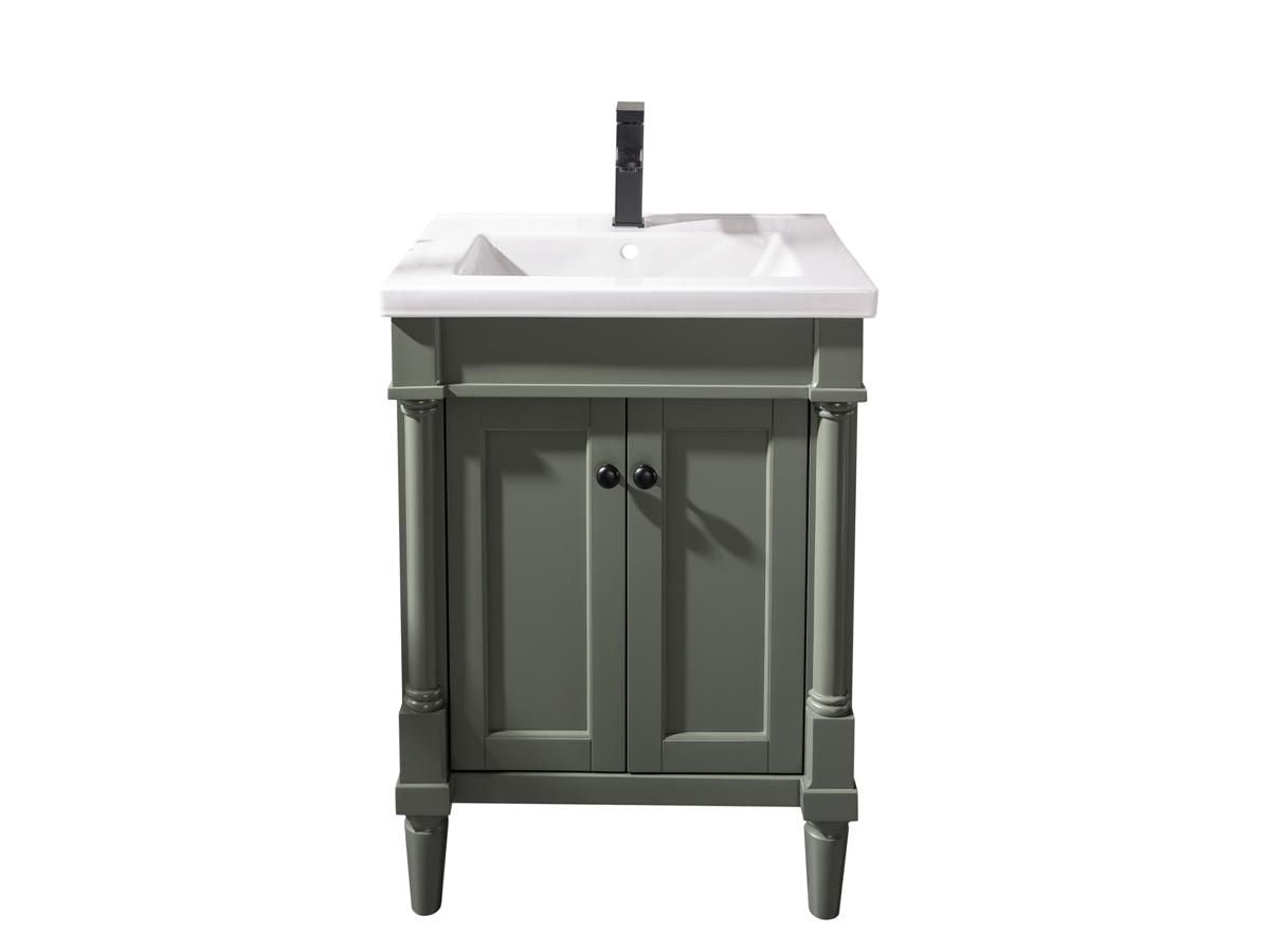 Legion Furniture WLF9224-PG 24" Pewter Green Sink Vanity