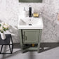 Legion Furniture WLF9018-PG 18" Pewter Green Sink Vanity