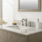 Legion Furniture WLF7040-36-AGO-CW 36" Antique Gray Oak Vanity with Carrara White Top