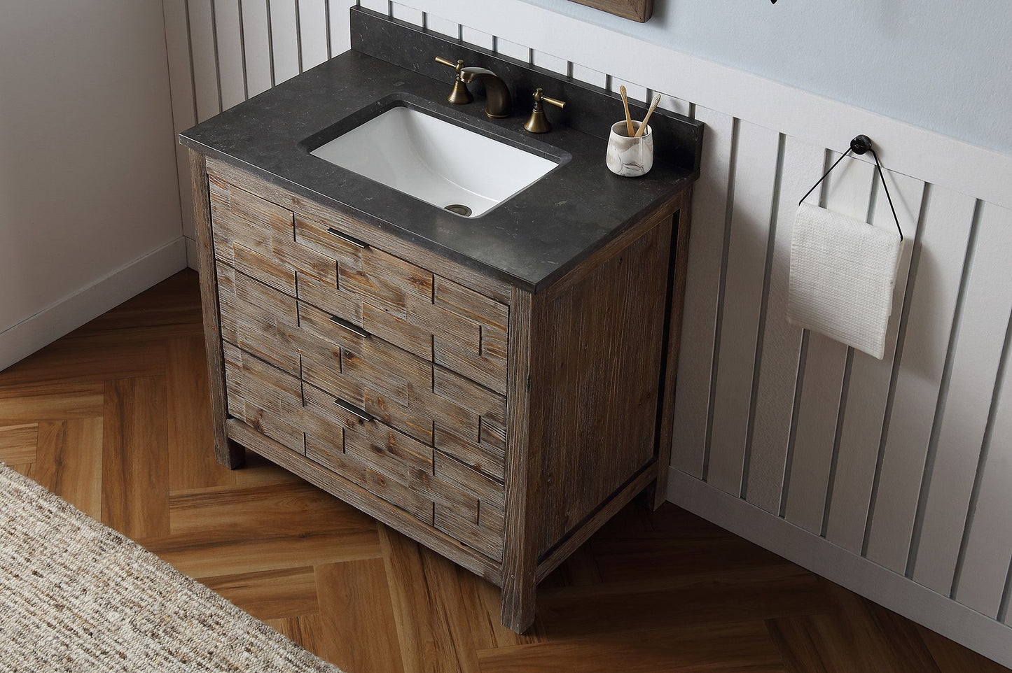 Legion Furniture WH8636 36" Wood Sink Vanity Match with Marble WH 5136" Top - No Faucet