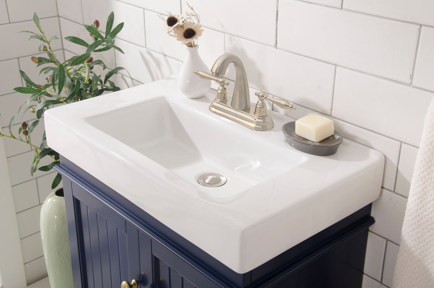 Legion Furniture WLF9324-B 24" Blue Sink Vanity