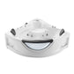 Empava - 59JT319LED 59 in. Whirlpool Corner Bathtub