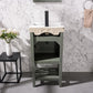 Legion Furniture WLF9218-PG 18" Pewter Green Sink Vanity