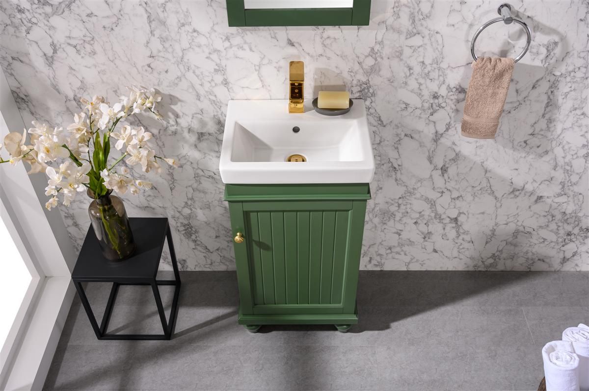 Legion Furniture WLF9318-VG 18" Vogue Green Sink Vanity