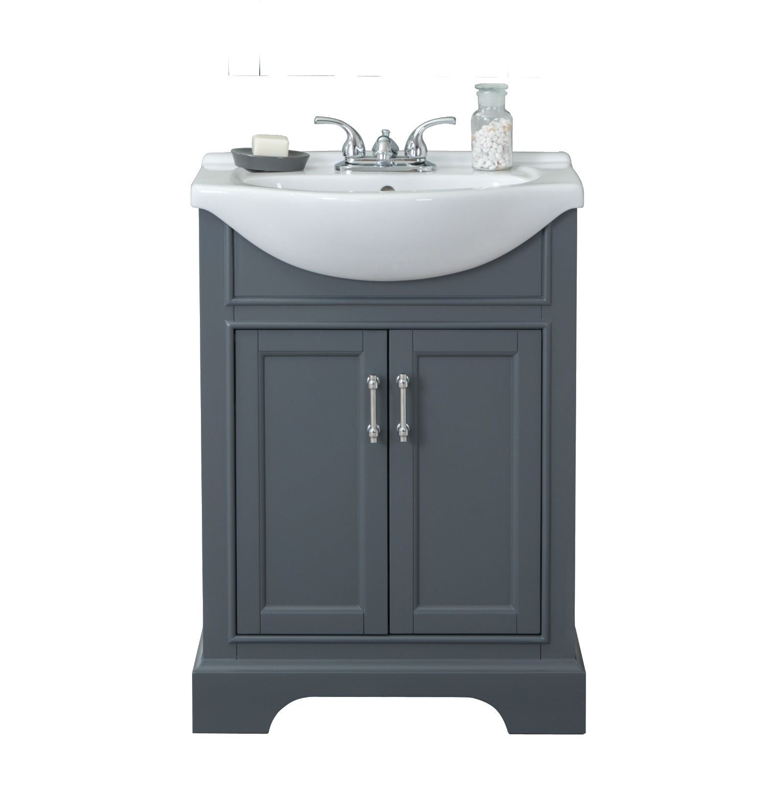 Legion Furniture WLF6046 24" Gray Sink Vanity, No Faucet