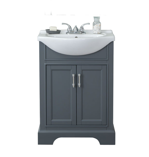 Legion Furniture WLF6046 24 Gray Sink Vanity, No Faucet