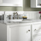 Legion Furniture WLF2136-W 36" White Finish Sink Vanity Cabinet with Carrara White Top