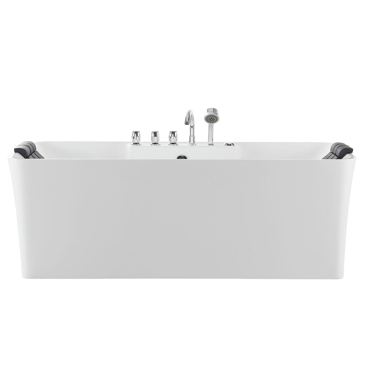 Empava - 67AIS16 67 in. Whirlpool Freestanding Acrylic Bathtub