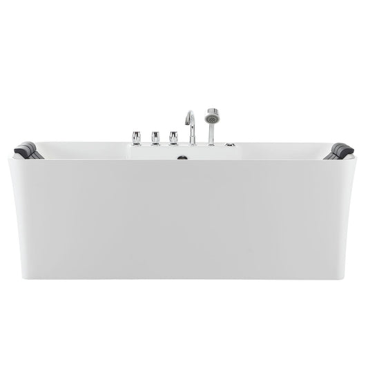 Empava - 67AIS16 67 in. Whirlpool Freestanding Acrylic Bathtub