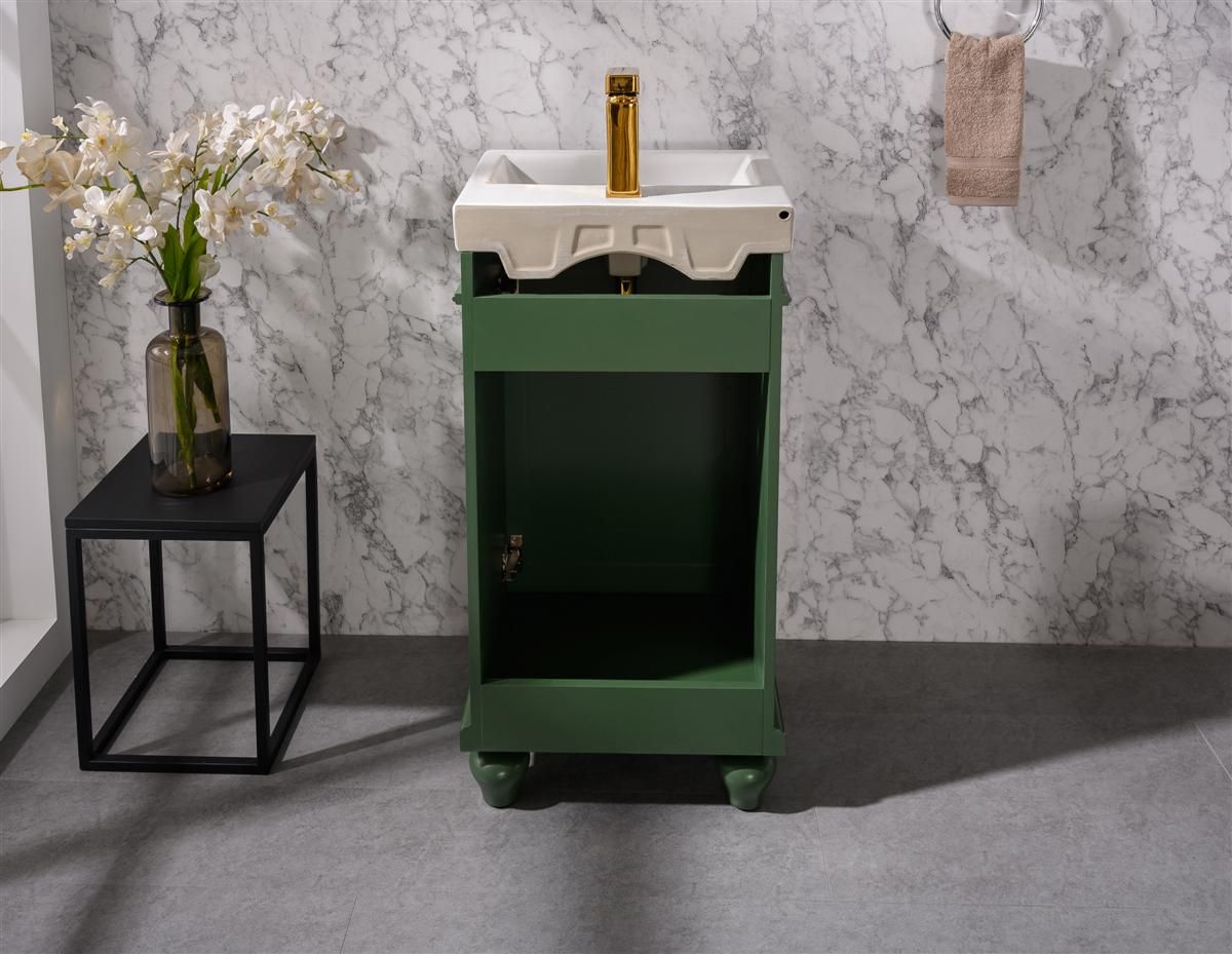 Legion Furniture WLF9318-VG 18" Vogue Green Sink Vanity