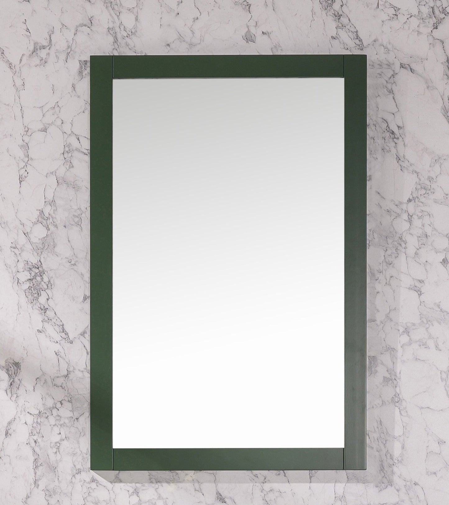 Legion Furniture WLF2154-VG 54" Vogue Green Finish Double-Sink Vanity Cabinet with Carrara White Top